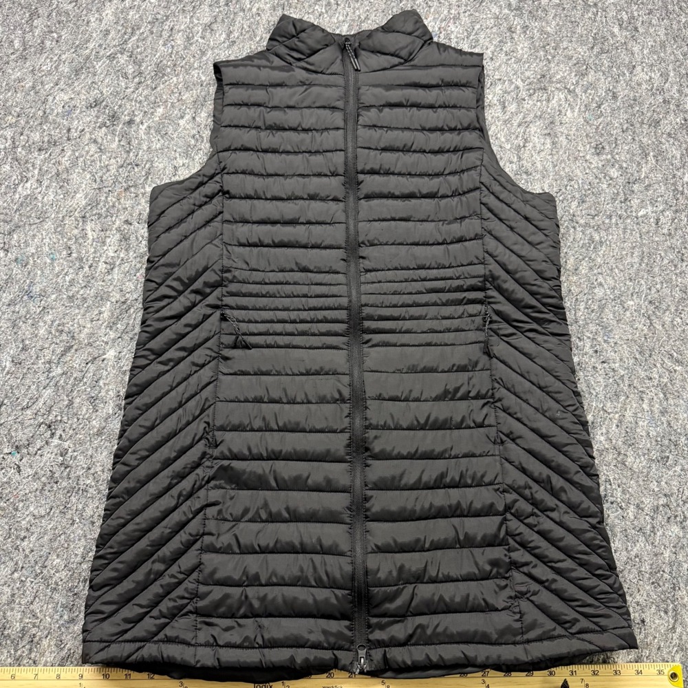 Iceburg Outerwear Womens XL Black Quilted Puffer Vest Full Zip Lightweight
